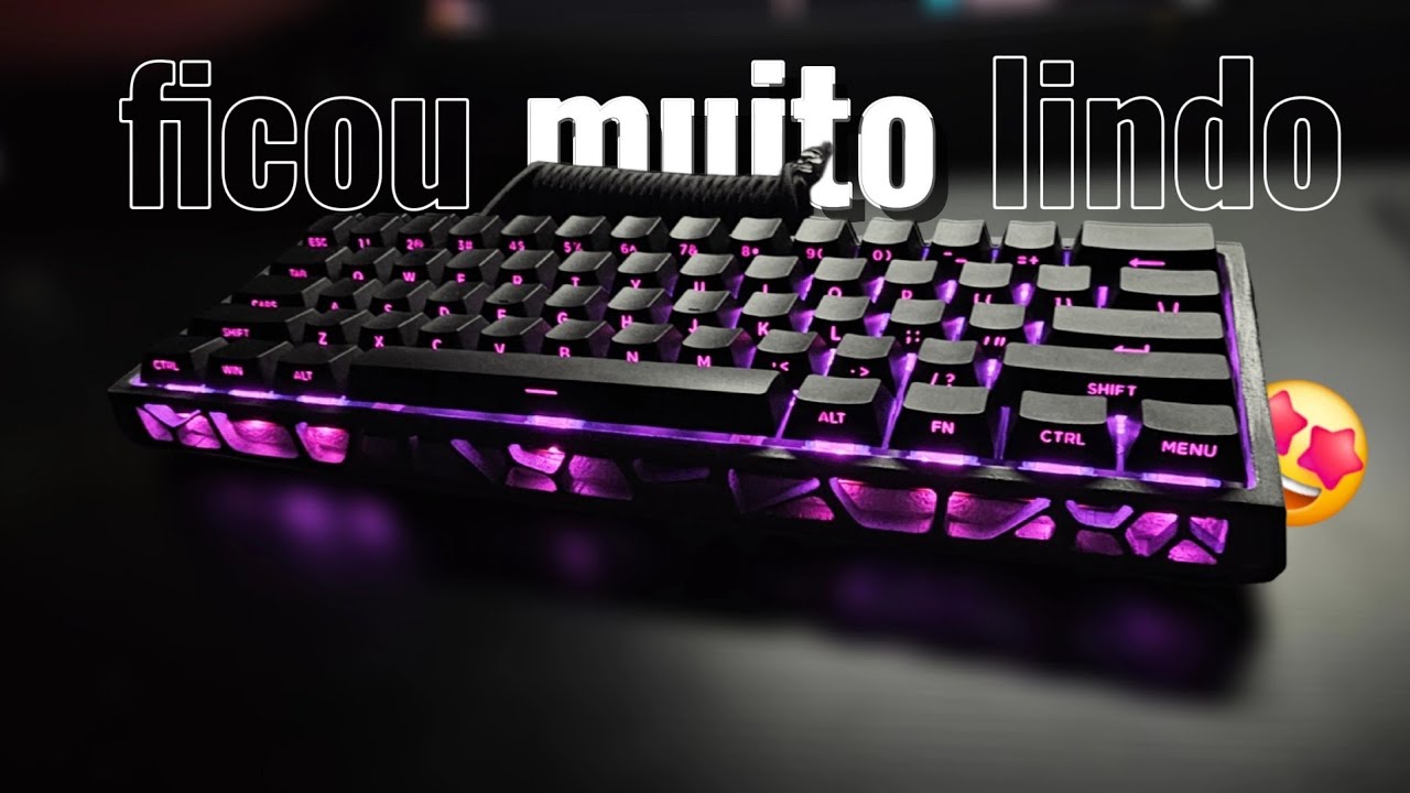 TROQUEI A CASE DO MEU TECLADO MAGNÉTICO E FICOU INCRÍVEL!!! -FUN60 pro