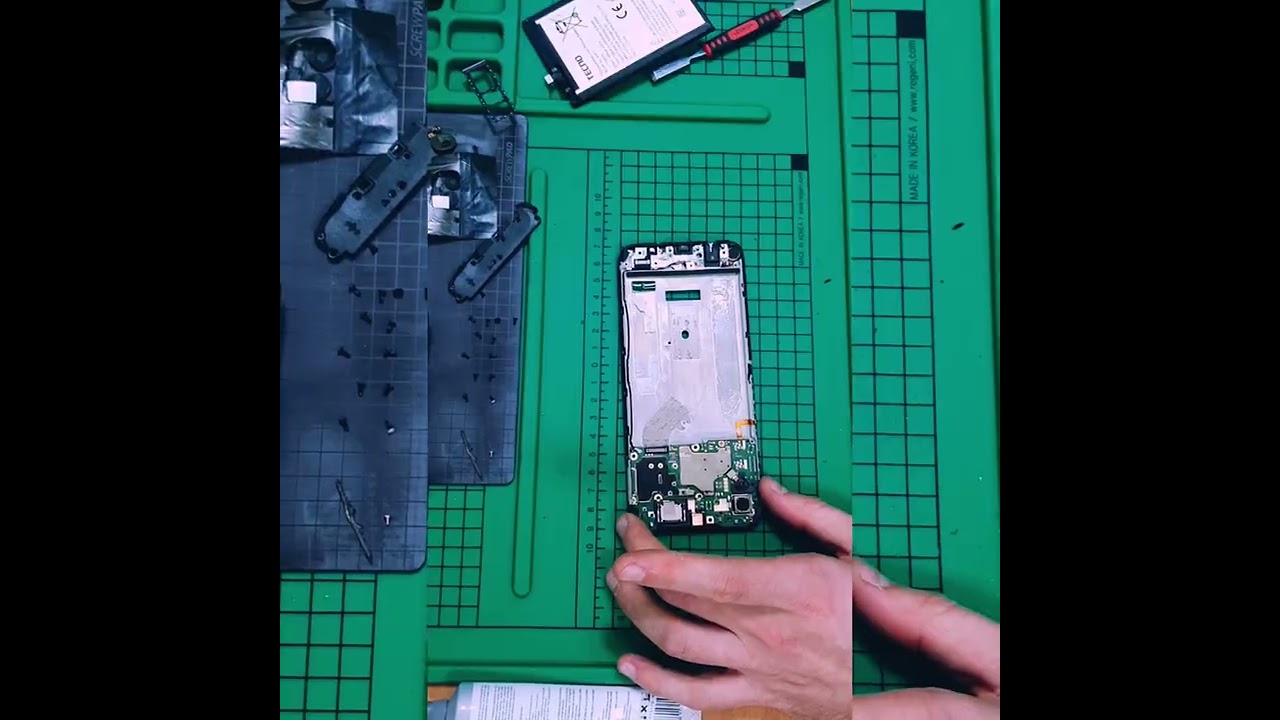 Вторая жизнь убитого Tecno spark 7, замена дисплейного модуля