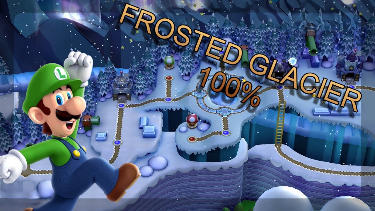 Playing New Super Mario Bros. U Deluxe Frosted Glacier 100%! Part 2