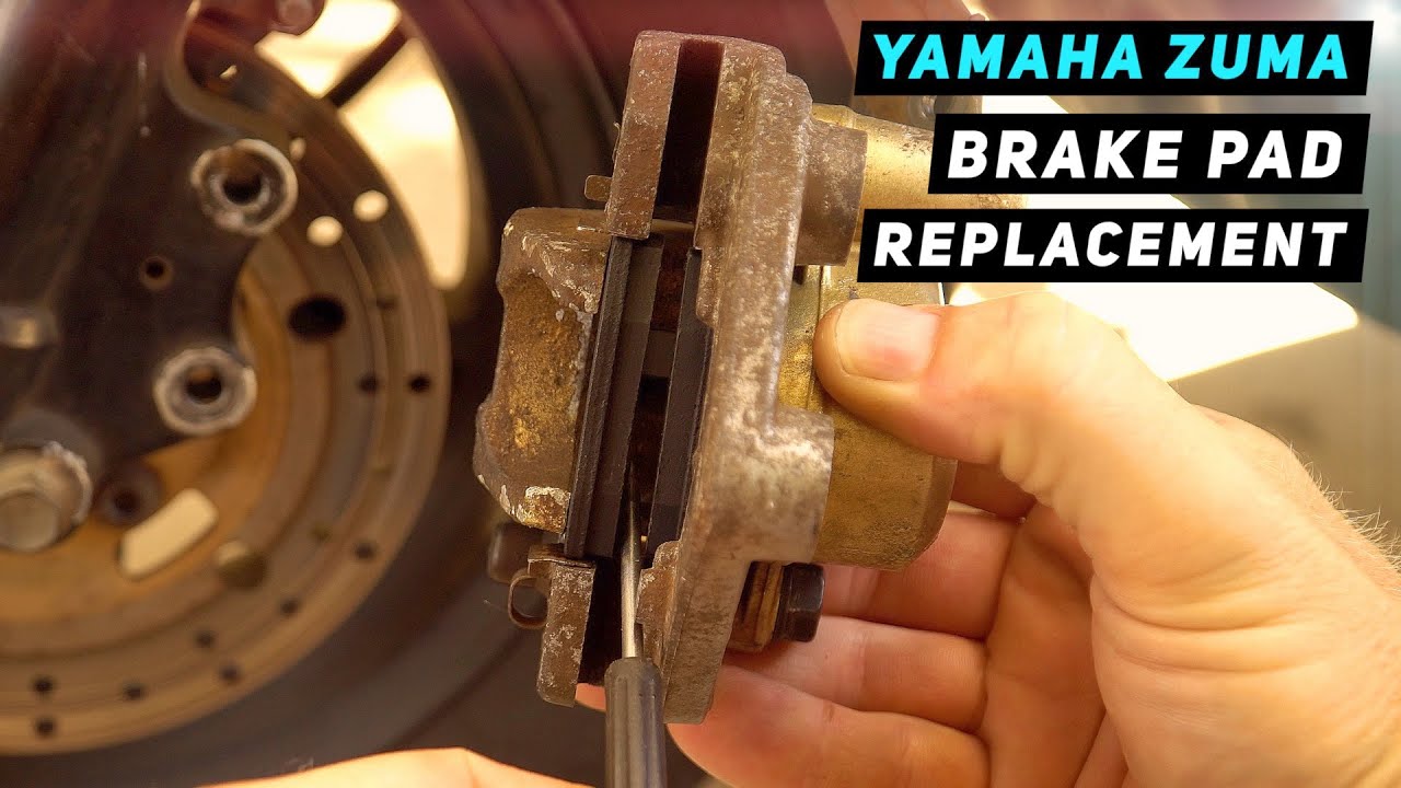 Yamaha Zuma / BWS 50 - How To Change Brake Pads  | Mitch's Scooter Stuff