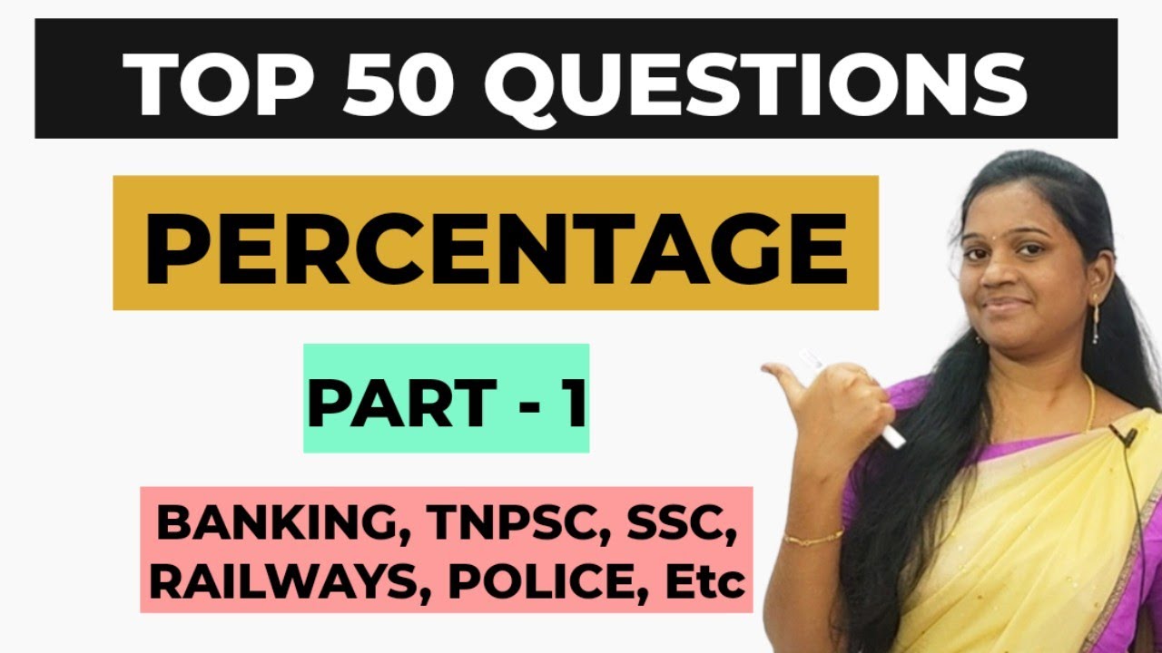 TOP 50 | PERCENTAGE QUESTIONS | Radhina Quants