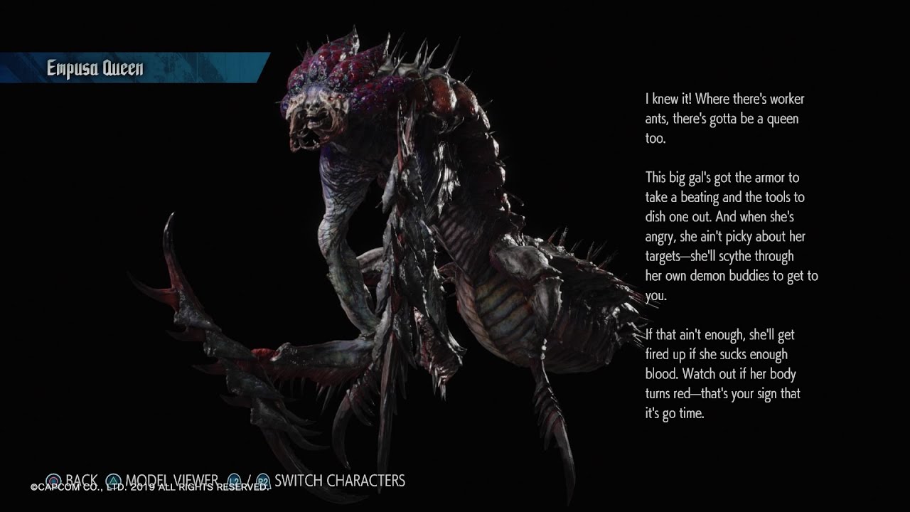 DMC5: Dante Empusa Queen Guide