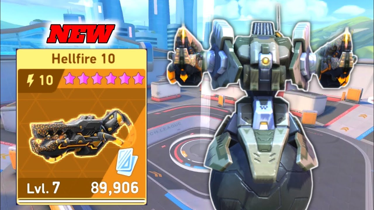 New Weapon Hellfire 10 with Nomad - Mech Arena
