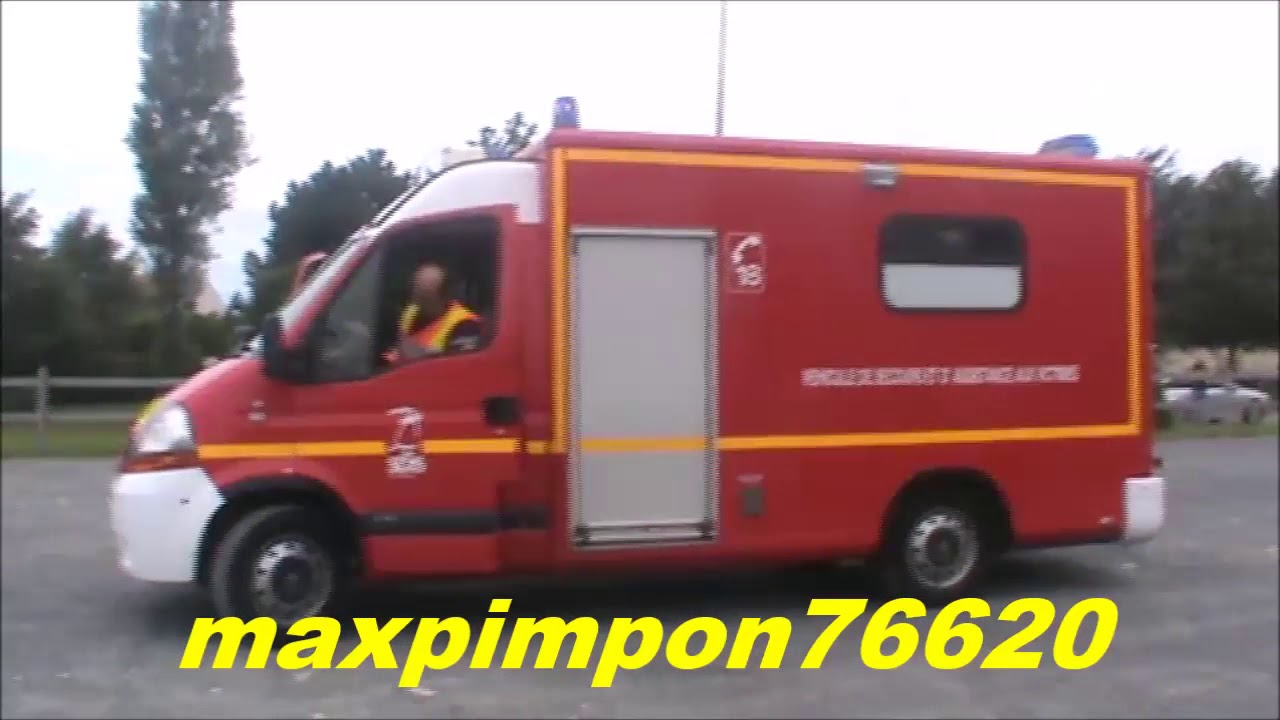 Arrivée VSAV FSR / manœuvre secours routiers (GRANDCAMP 14)