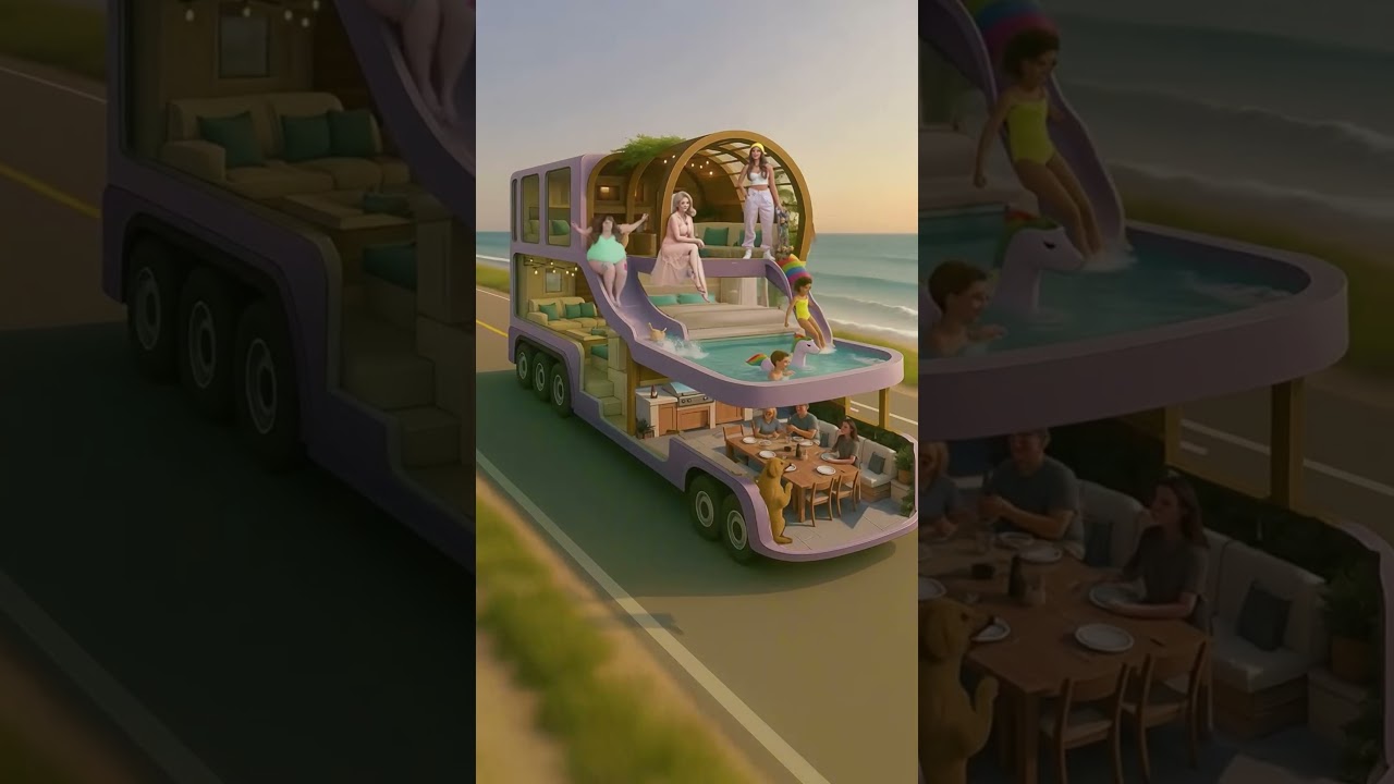A Moving Home on the Road 🌊✨ | Family, Friends & Fun in a Dream Camper#MovingHome #DreamCamper