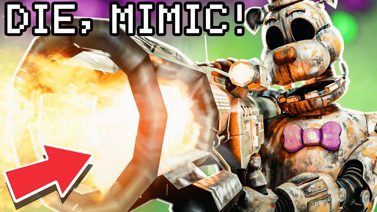 What happens if you USE WEAPONS to KILL the MIMIC?! (NEW FNAF Secret of the Mimic end)