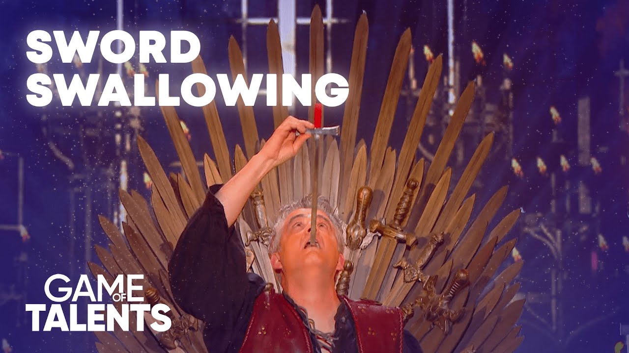 DANGEROUS SWORD SWALLOWING 😱