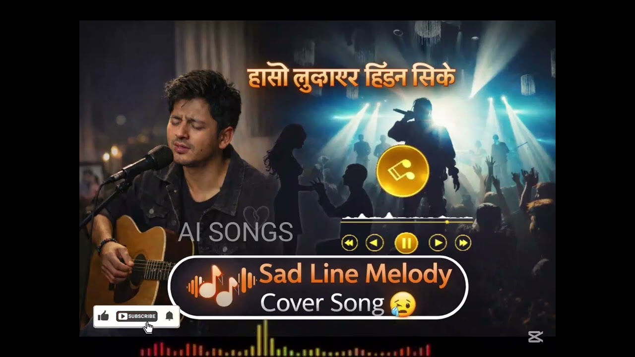 हाँसो लुकाएर हिँड्न सिके।Neoali sad line melody cover song 🎶 ai cover songs ⏯️ new Nepali song 