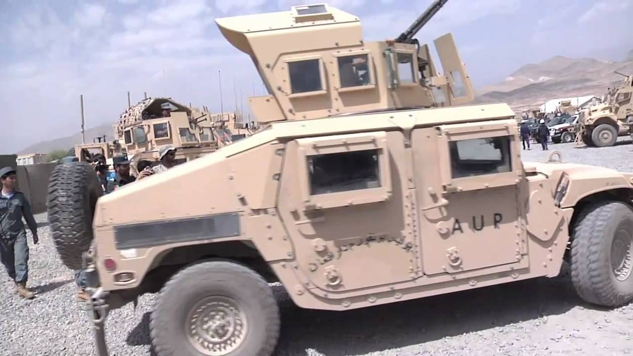 Afghan National Police Learn To Use Humvees