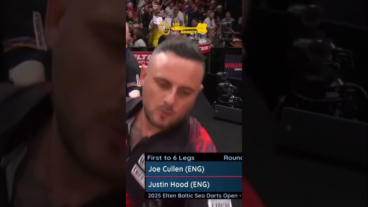 Dart Match Drama: Joe Cullen's Epic Scores & Close-Up Dartboard Action