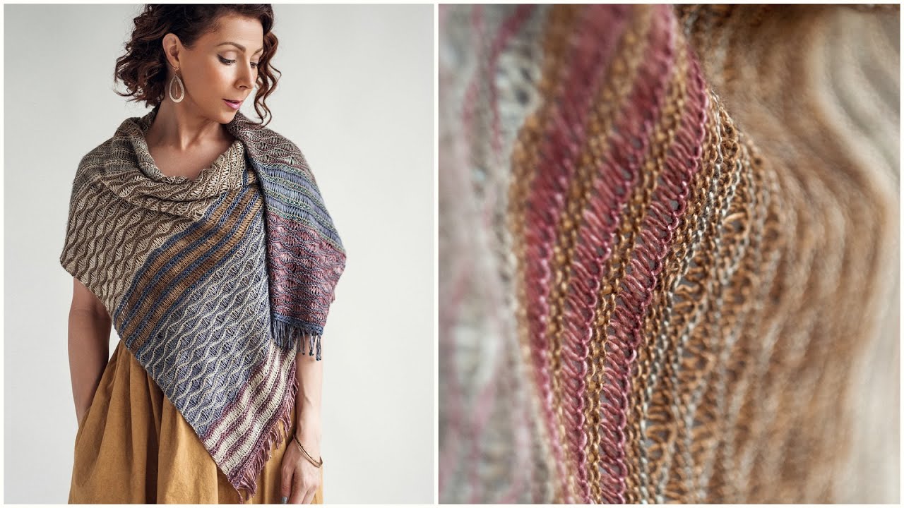 The STUNNING Mysa Wrap - How to Add Beads To Your Knitting + Kitchener Stitch!