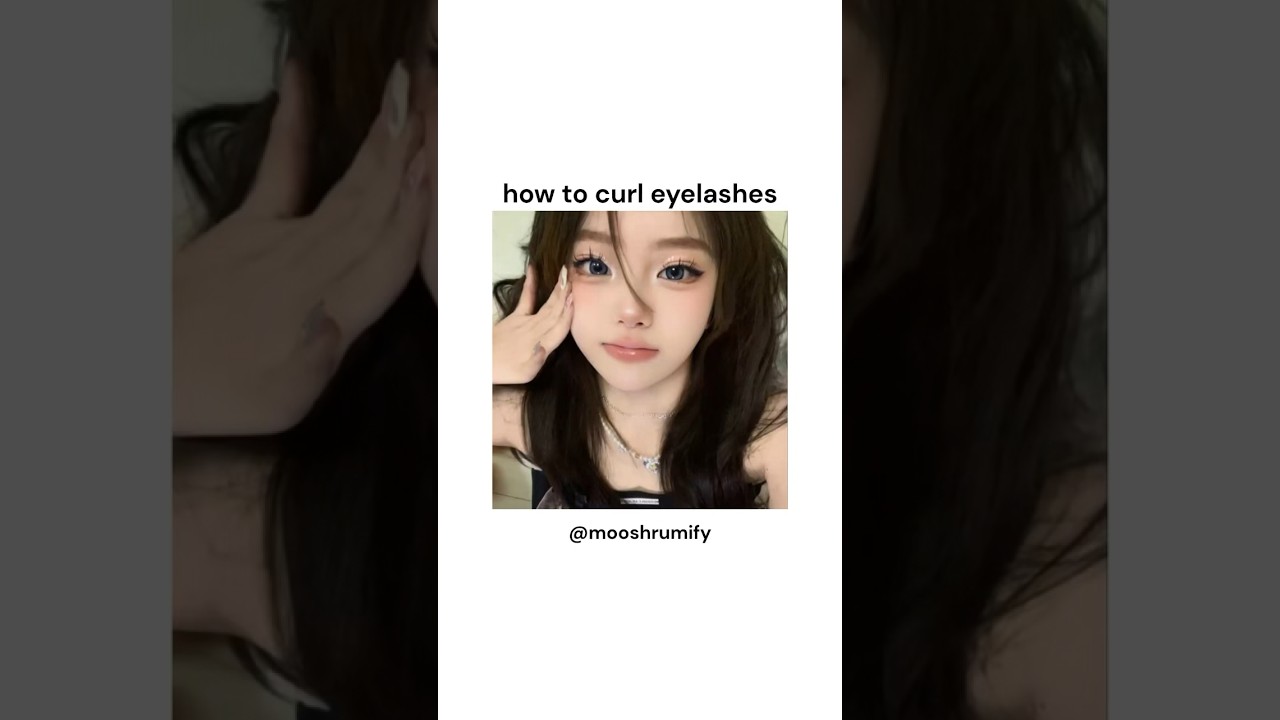 how to curl eyelashes 💗✨| #shorts #tutorial #eyelashes #tips #kpop #style #cute #beauty #girl