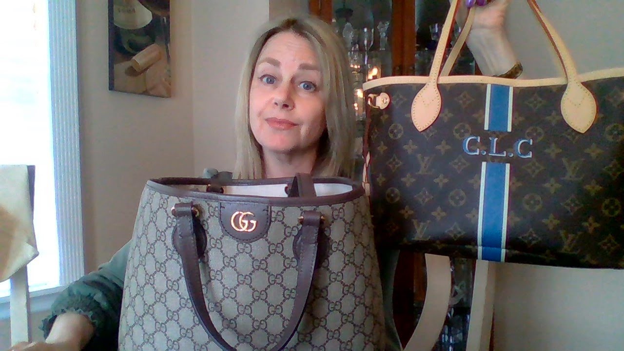 GUCCI OPHIDIA SMALL TOTE REVIEW & COMPARE LOUIS VUITTON NEVERFULL PM