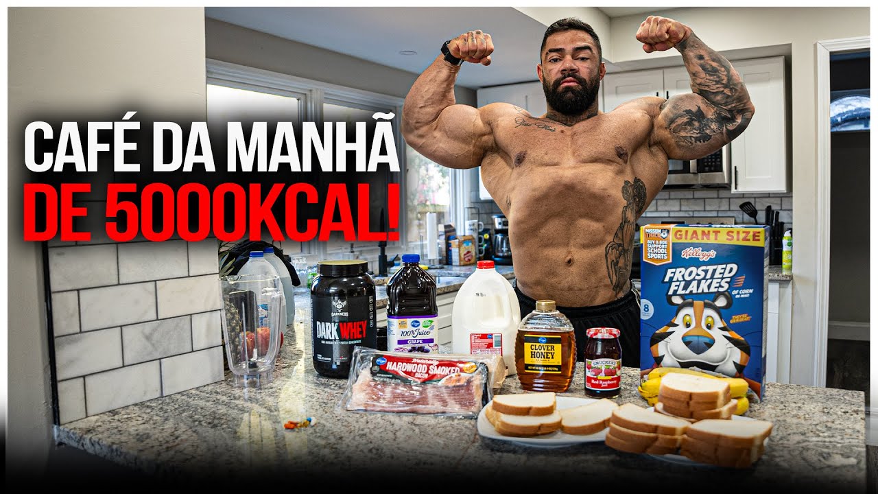 BODYBUILDER ENCARA REFEIÇÃO DE 5000KCAL!!!