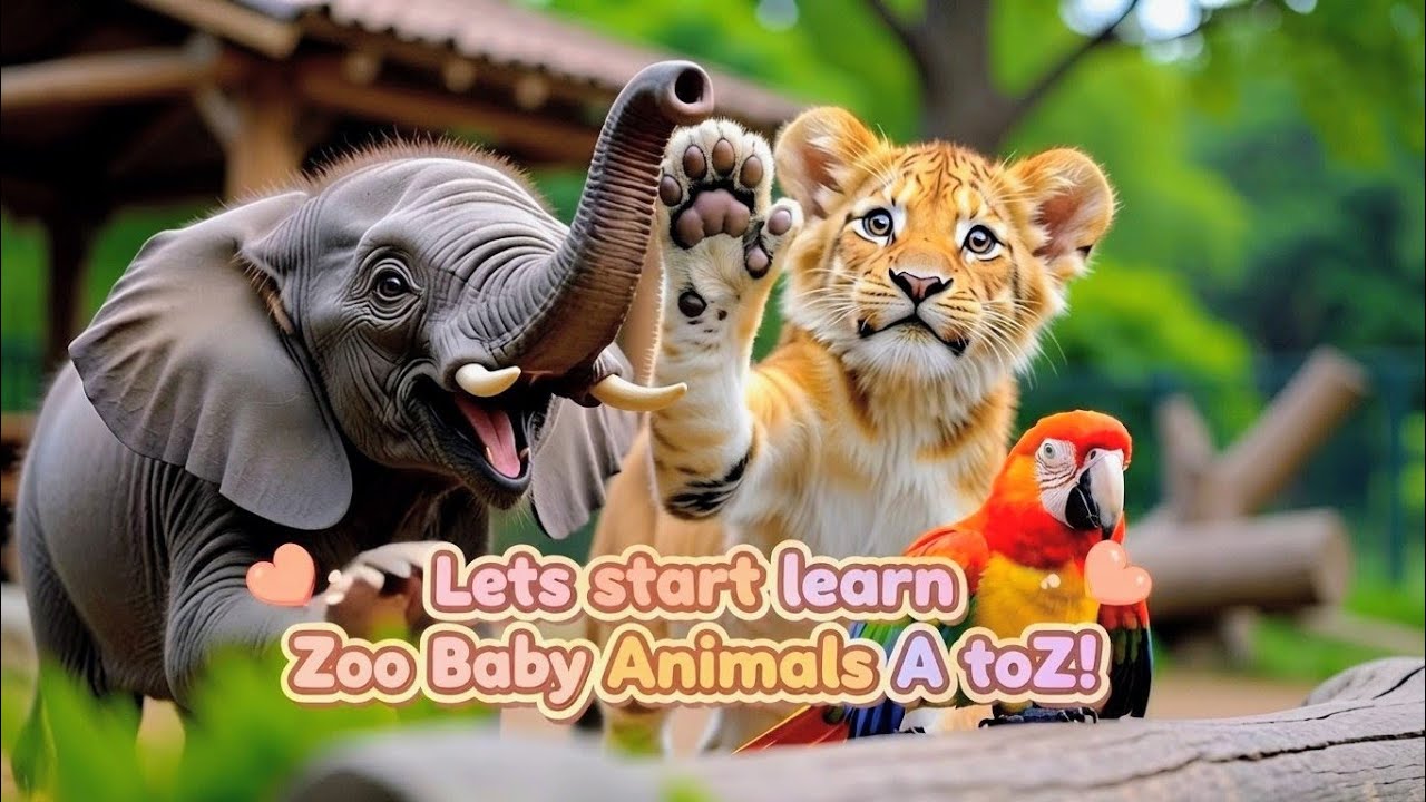 A to Z Zoo Animals learning video for kids! | Caramel Rainbow