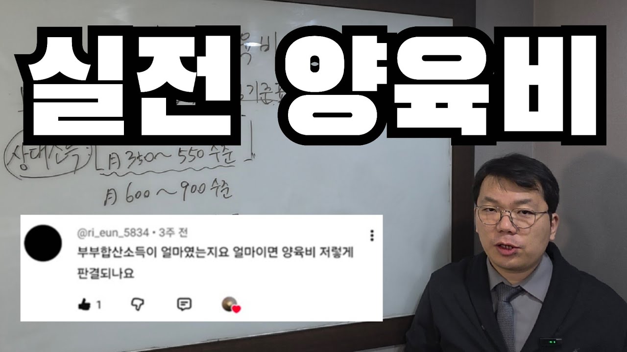 실전 양육비, 과연 양육비산정기준표대로 나올까?