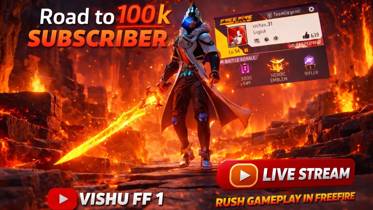 Road to 100k subscriber #Live #shorts #freefirelive #Shortsfeef