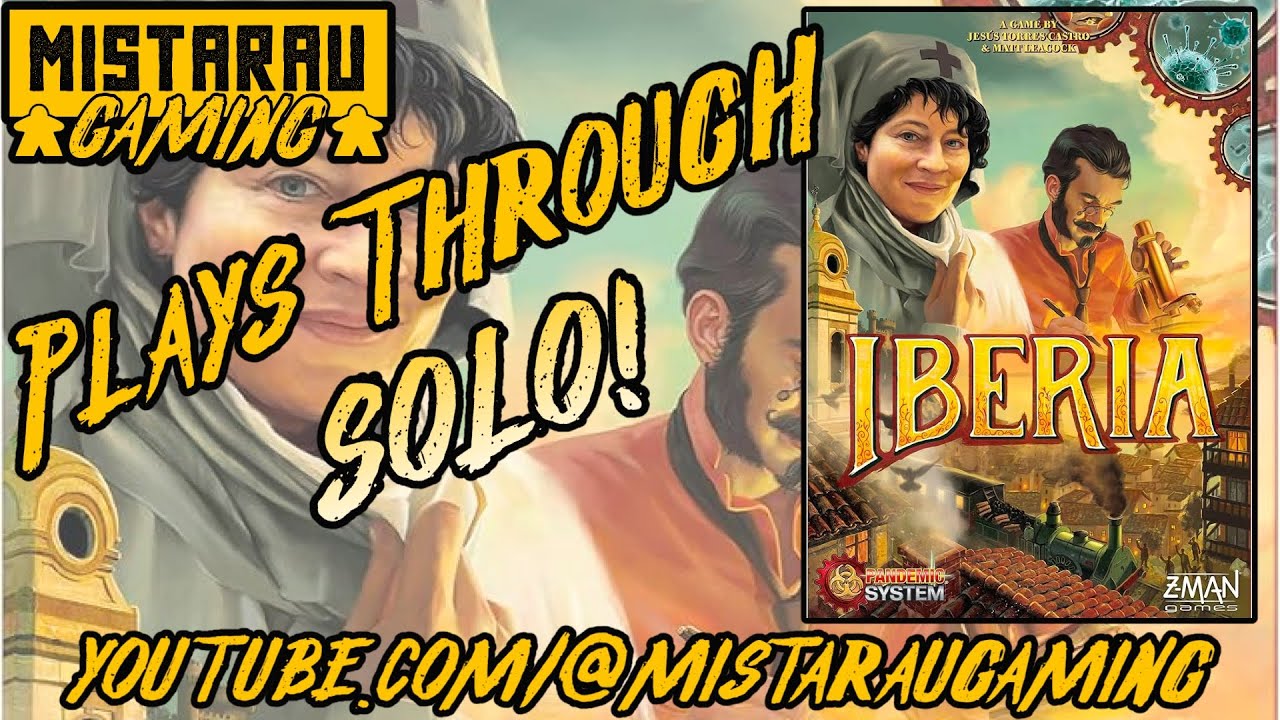 Solo Playthrough | How to Play Pandemic Iberia | Mista Rau Gaming