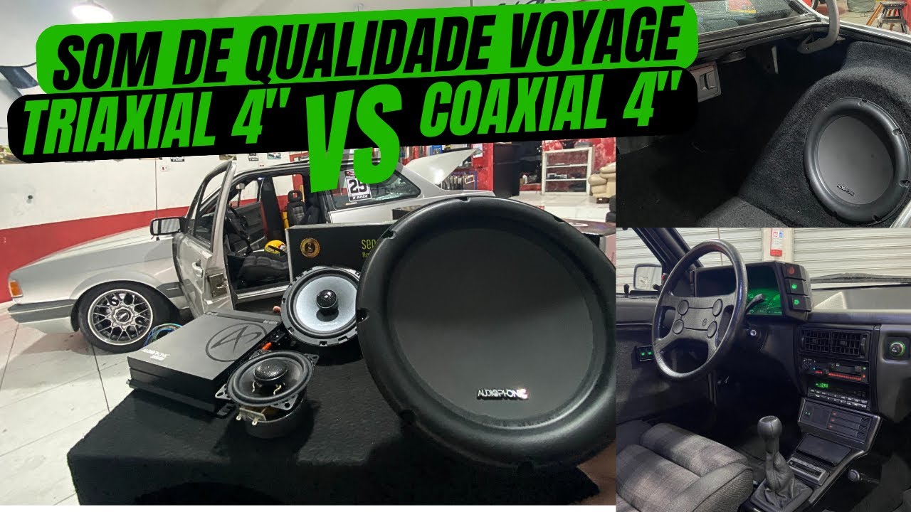 SOM DE QUALIDADE VOYAGE SPORT QUADRADO TURBO - TRIAXIAL JBL VS COAXIAL NAR -  SENSATION HP3000