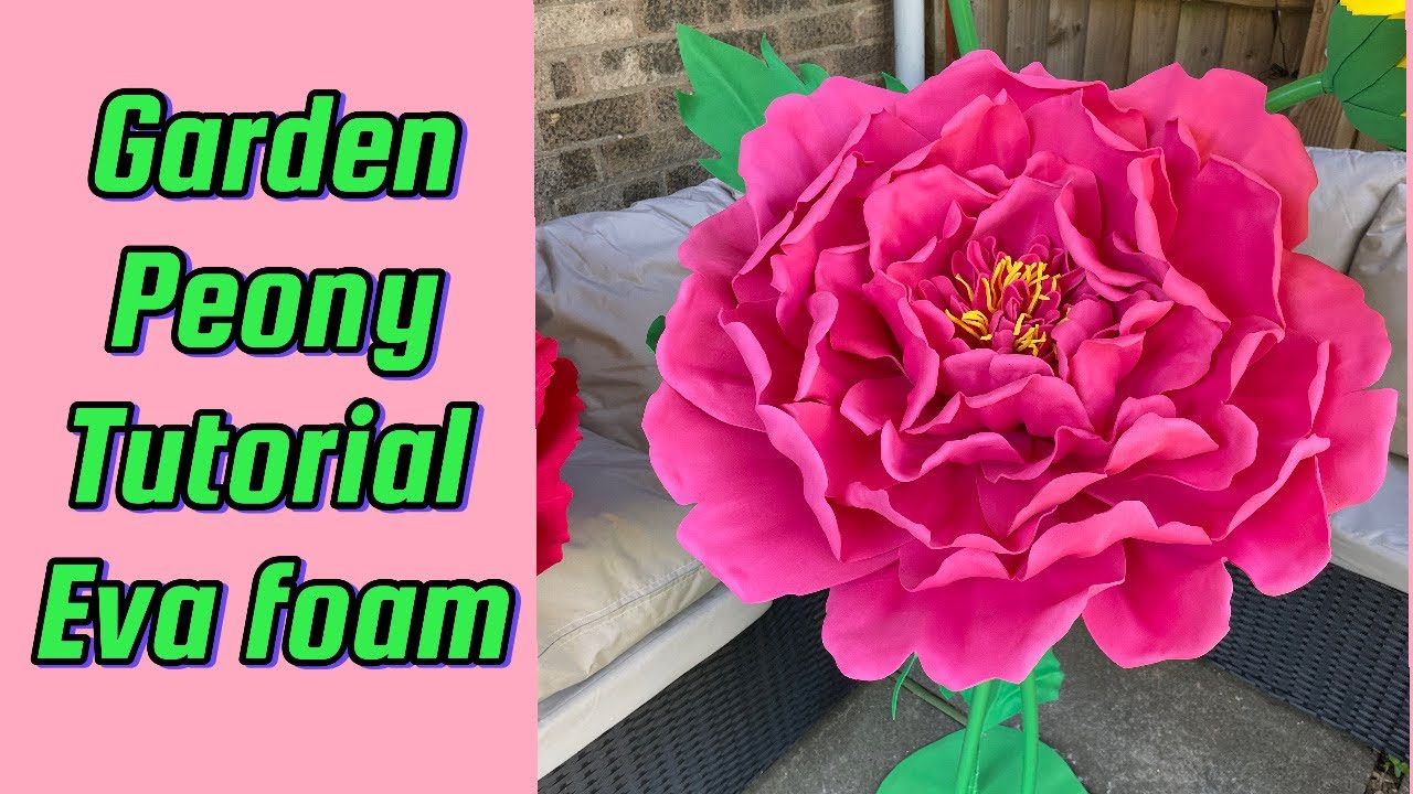 ✨How to make giant peony flower🌷 From eva foam✨ 