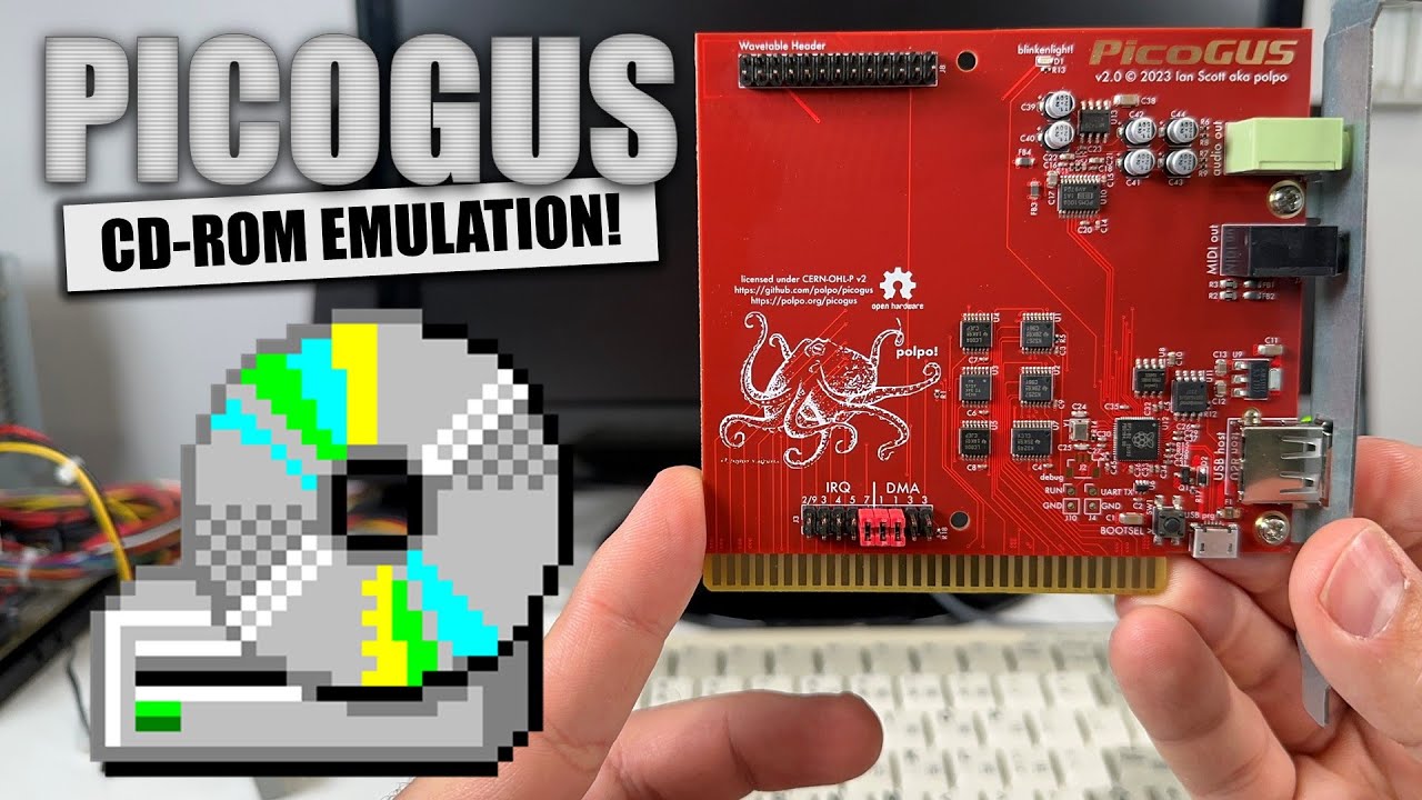 CD-ROM Drive Emulation on the PicoGUS!