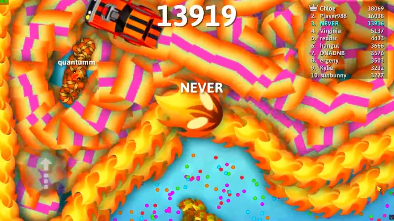 Small Snake Circling Biggest Snake? Snake.io 🐍 #212