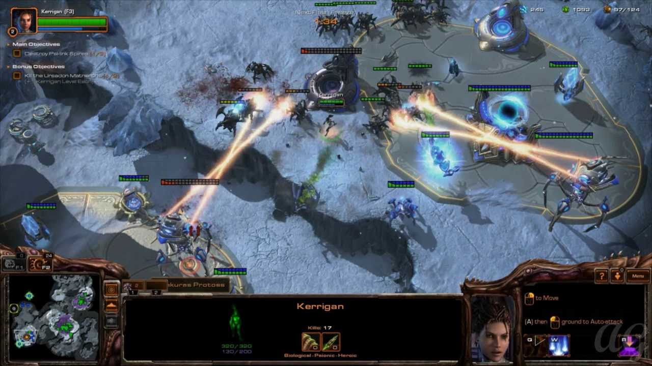 Starcraft 2: Heart of the Swarm - No Commentary Walkthrough 1080p HD Mission 4