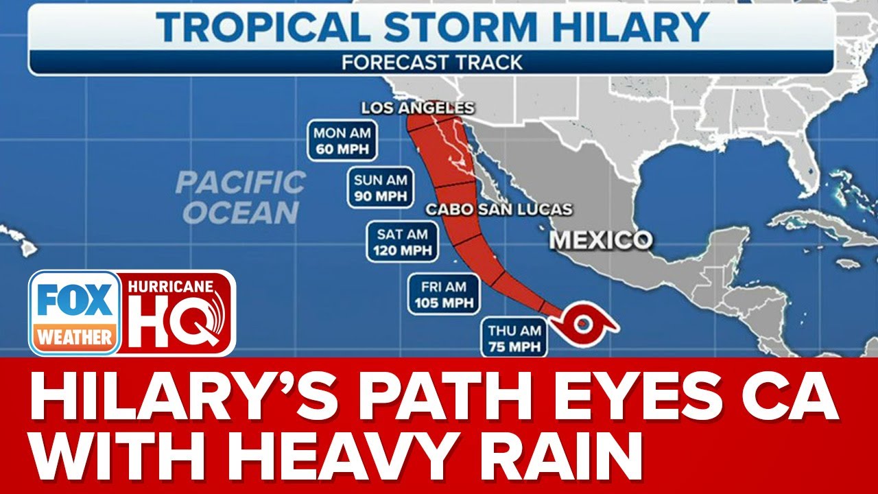 Tropical Storm Hilary Forms In Pacific, Impacts Expected For Southern California and Southwest
