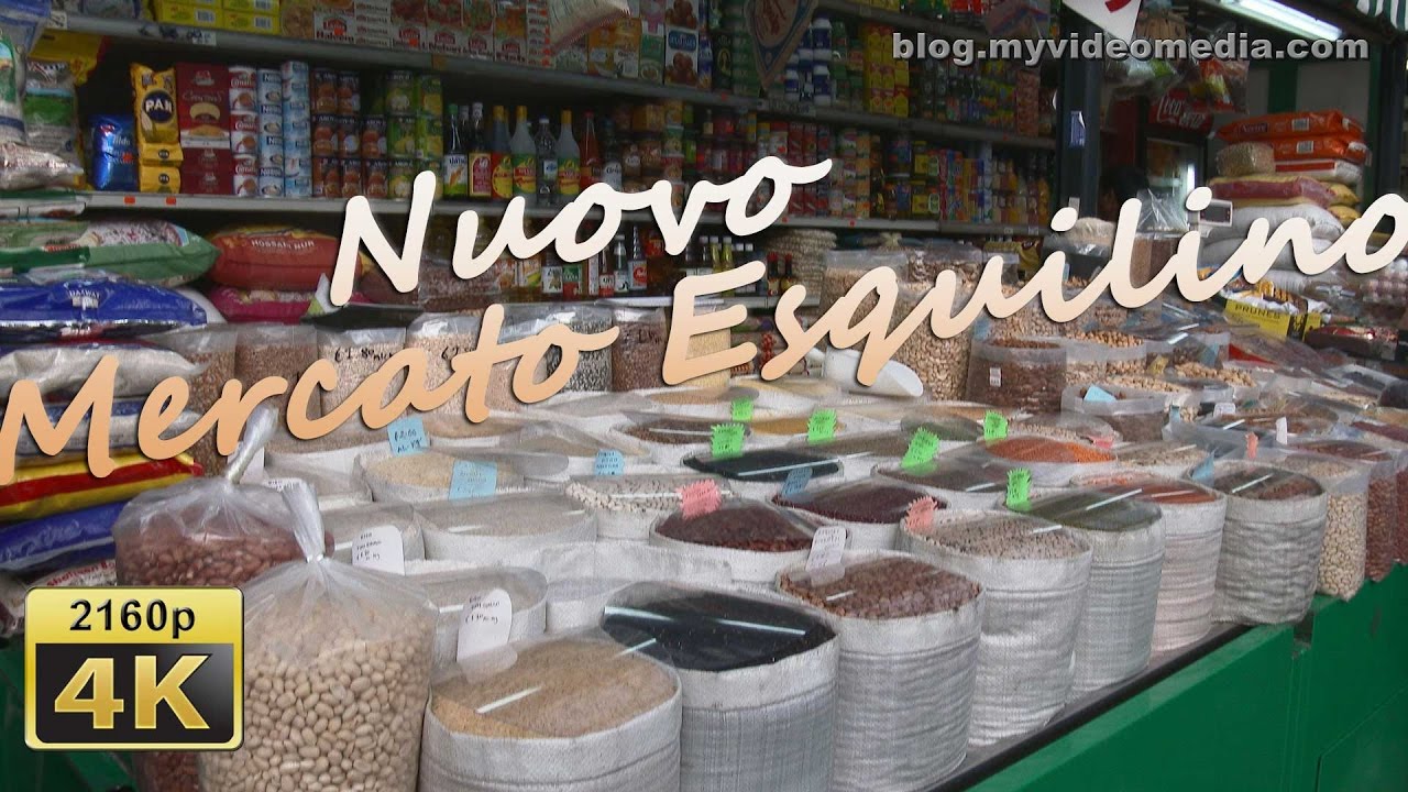 from Nuovo Mercato Esquilino to Colosseum, Rome - Italy 4K Travel Channel