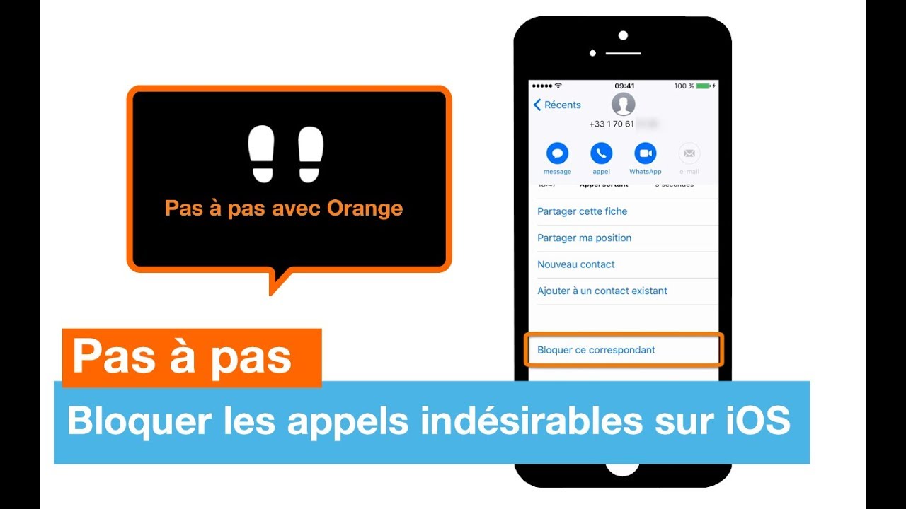 Pas à pas - Bloquer les appels indésirables sur iOS - Orange