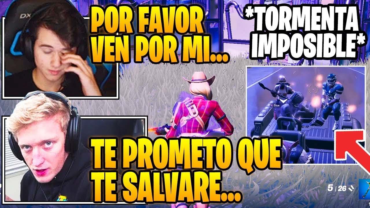 TFUE *RESCATA* A BUGHA DE LA TORMENTA MAS IMPOSIBLE DE TODO FORTNITE! 😱