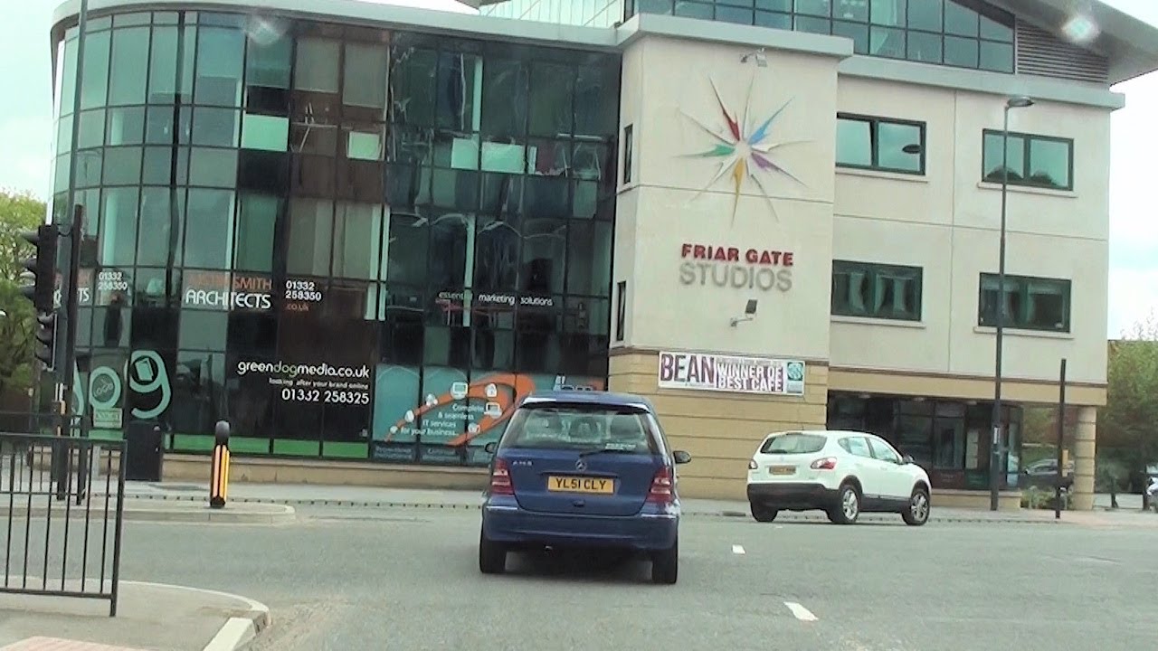 Driving video from Croots Farm Shop, Duffield to Osmaston, Derby. June 2013 realtime