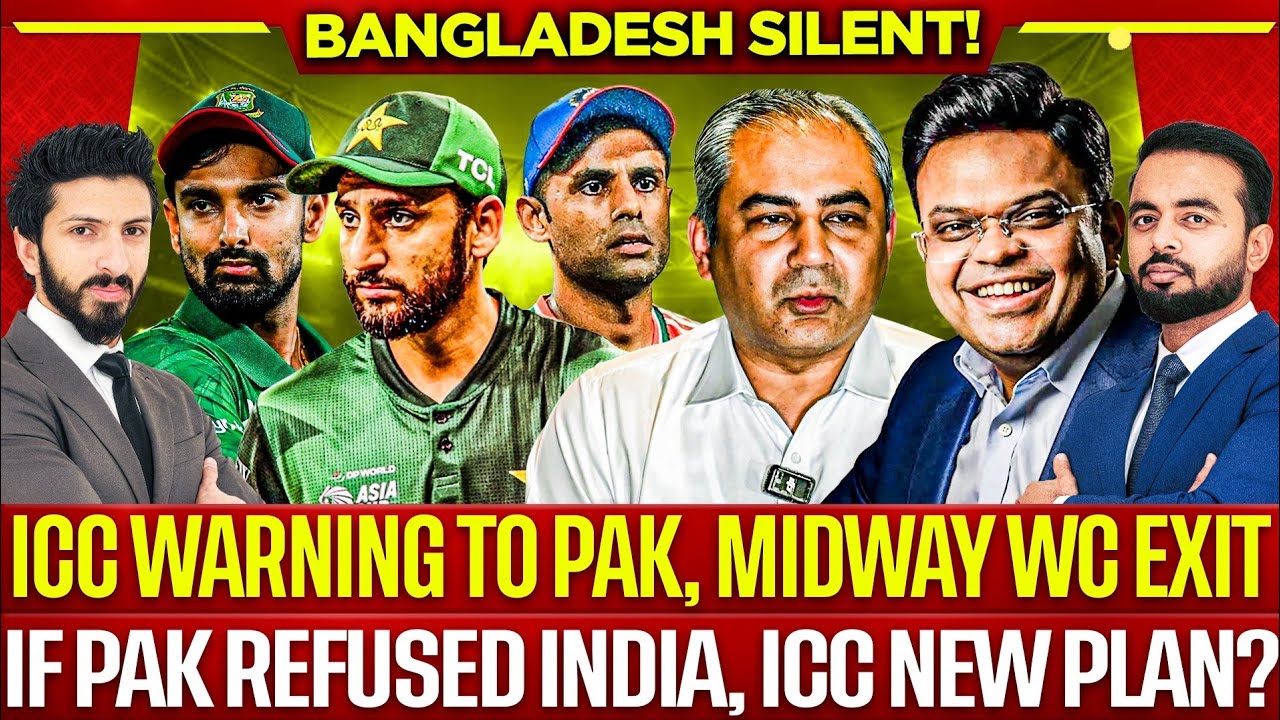 🛑ICC Warning to Pak, Midway Out from WC if Boycott India Match | Why Bangladesh Silent?
