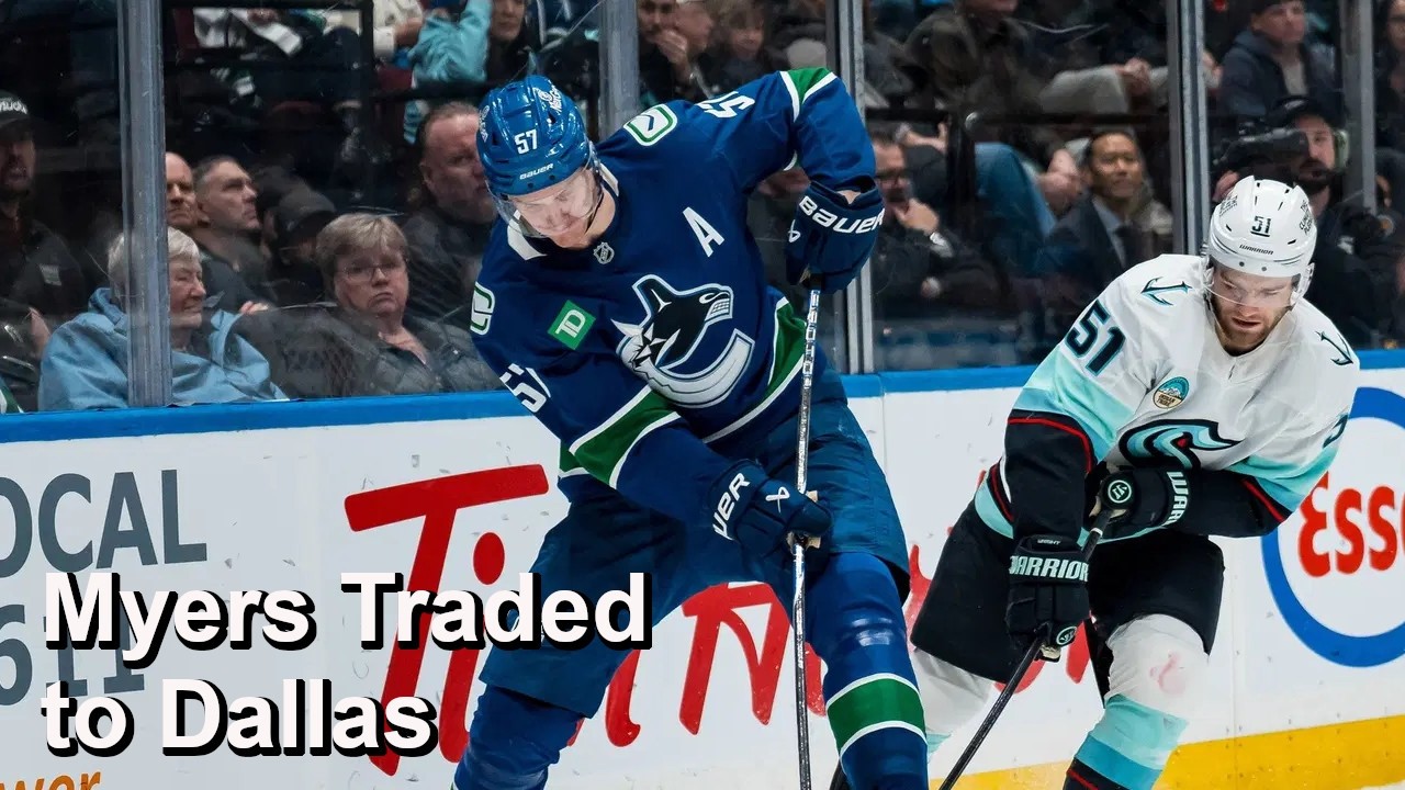 Canucks Trade Myers to Dallas, Sharks Extend Sherwood, Caps Extend Frank