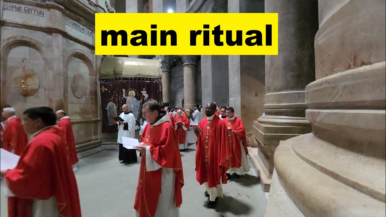 Feast of the Exaltation of the Holy Cross, Church of the Holy Sepulchre, Jerusalem – main ceremony