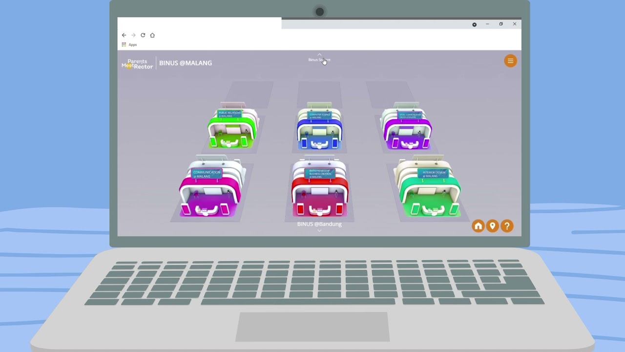 Pedoman Penggunaan Fitur Virtual Booth Parents Session - BINUS UNIVERSITY