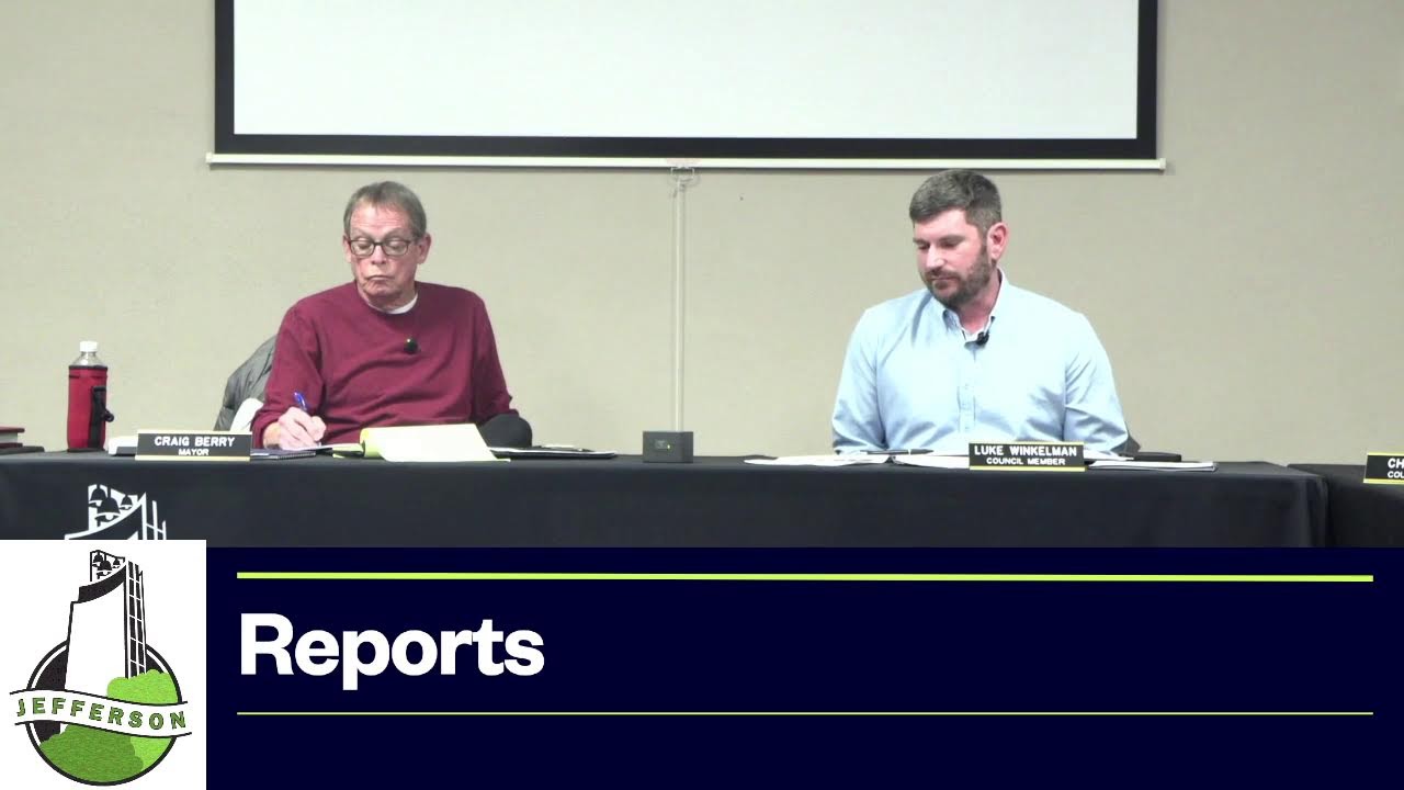 City of Jefferson, Iowa Council Meeting