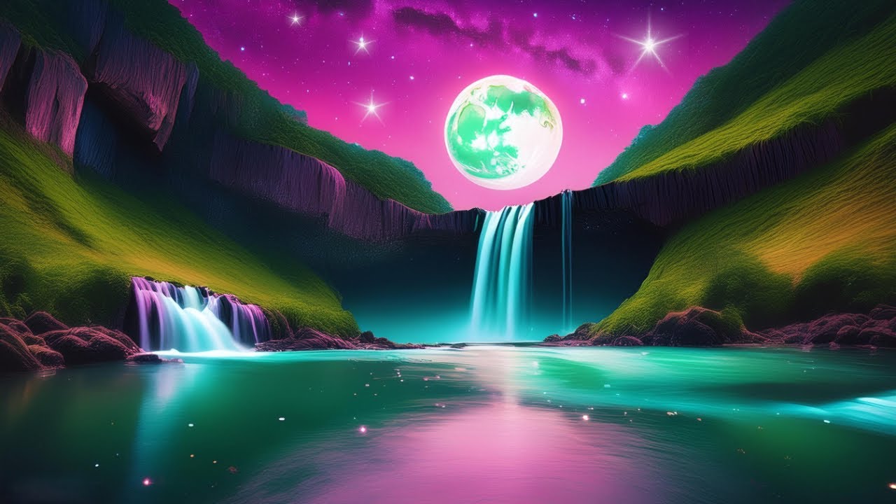 Relaxing Sleep Music for Babies with Waterfall Sounds, Crickets - Calming Nature Night Sounds
