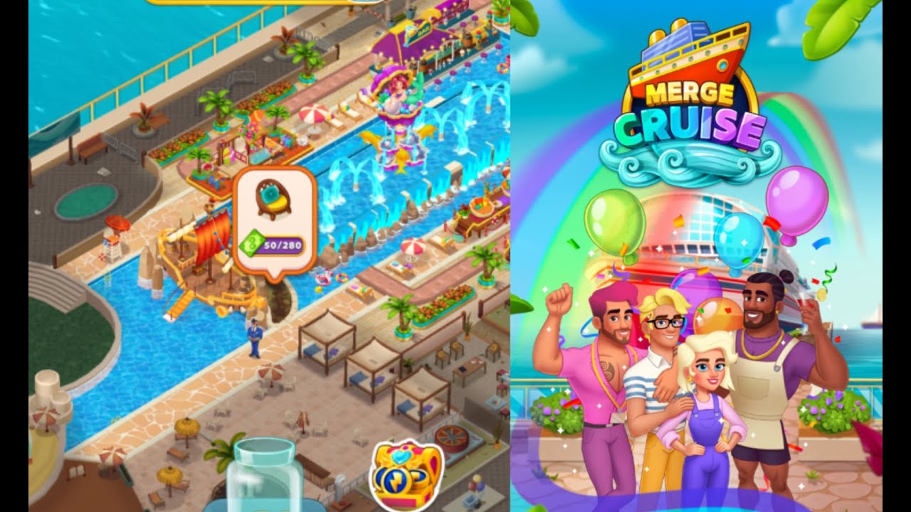 Merge Cruise: Mystery Puzzle | Level  15-19  Part 7 🛳⛴️
