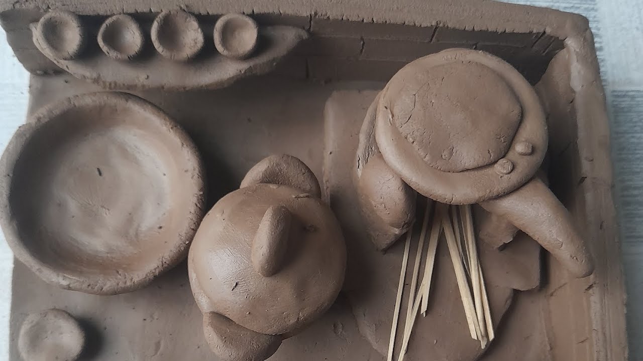 Home🍛 Making a Traditional Mini Clay Stove | Easy Chulha Craft kitchen craft