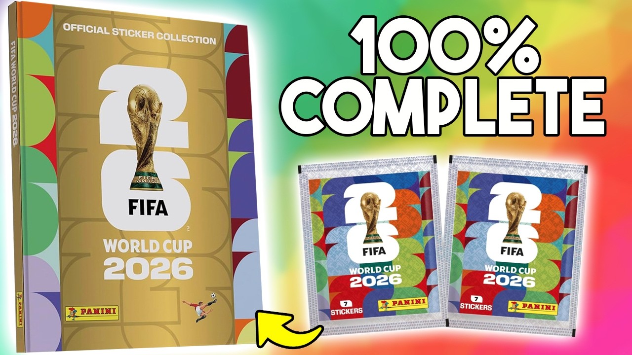 Обновление альбома стикеров Panini FIFA World Cup 2026 (полная коллекция 100%)