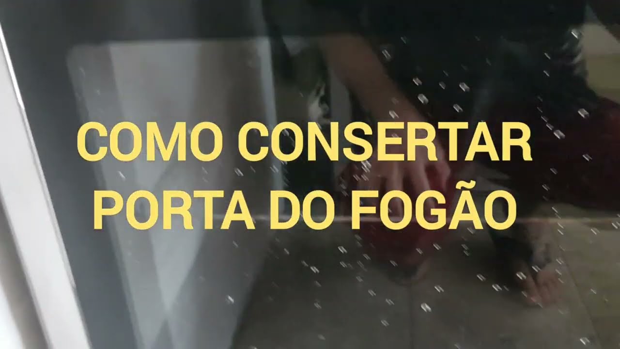 Como consertar porta do forno do fog&atilde;o,  que est&aacute; com problema no fechamento ( mola)
