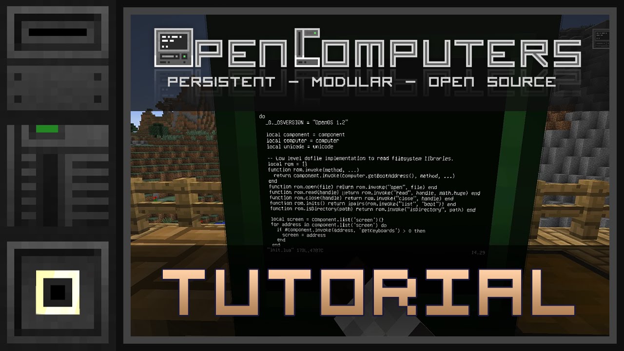 OpenComputers v1.3 Tutorial 3: Write and Execute Programs (English)