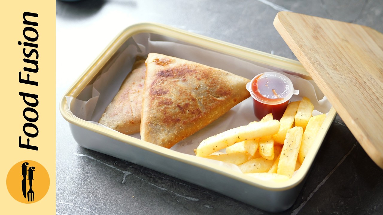 Triangle Pizza Paratha Back to School -Lunchbox Recipe by Food Fusion