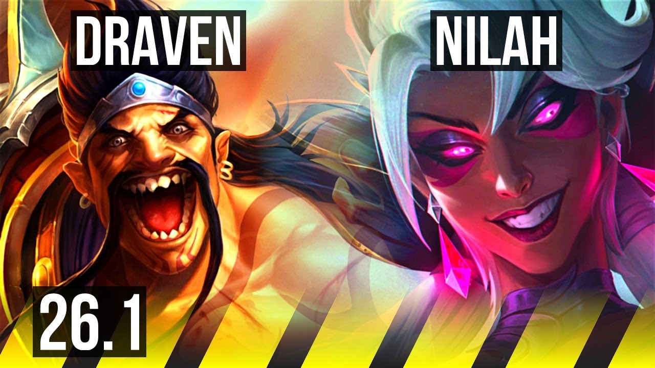 DRAVEN & Pyke vs NILAH & Rakan (ADC) | EUNE Master | 26.1