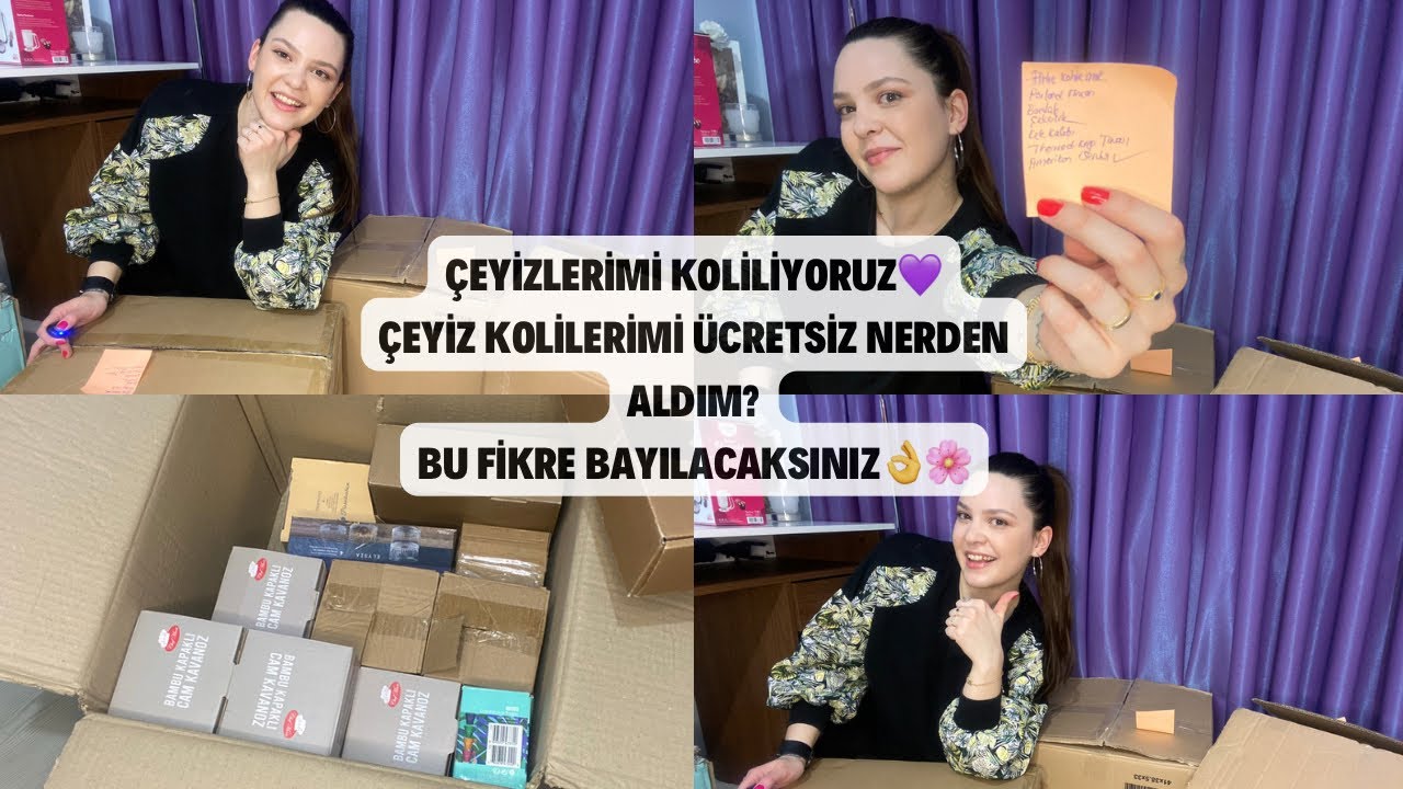 Çeyizlerimi Koliliyoruuz 🎁Çeyiz Kolilerine Para Vermek Mantıklı mı?Bu Fikre Bayılacaksınız🎈💘