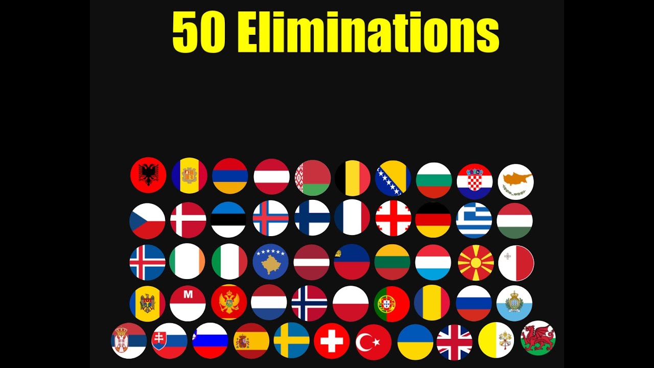 50 Eliminations Marble Race || Europe countries