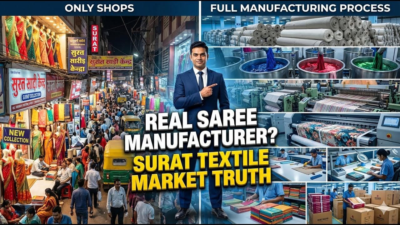 पहचानिए असली साड़ी Manufacturer कौन..!!! | JF Studio Real Saree Manufacturer