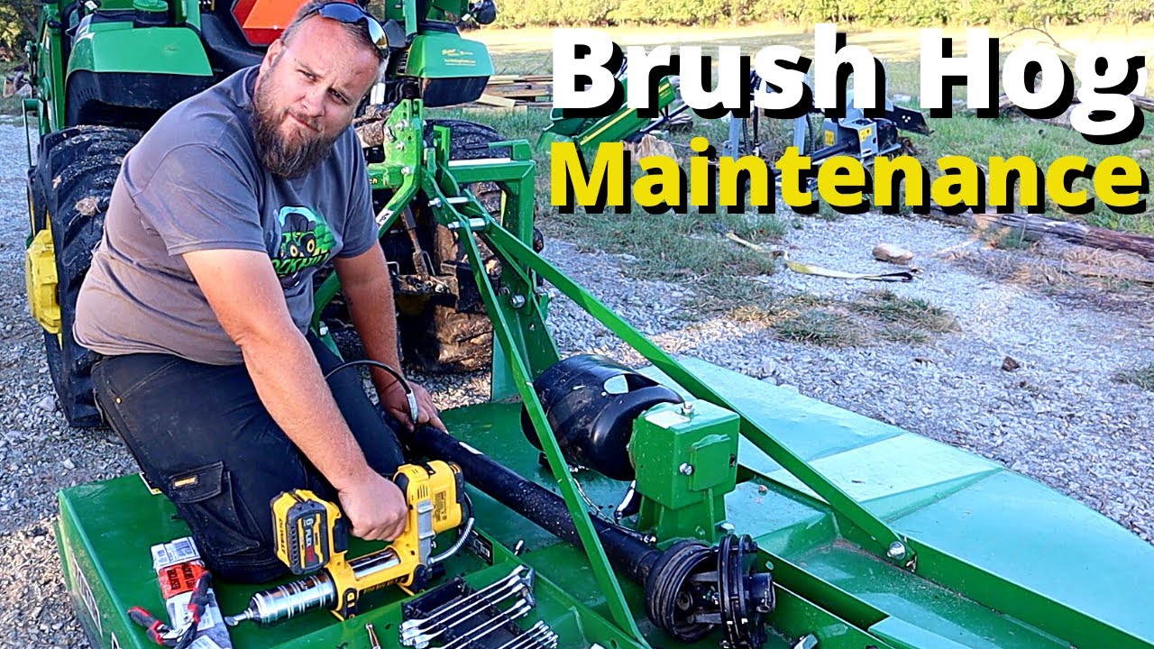 Brush Hog Maintenance - How to Slip a Slip Clutch and Replace Blades￼