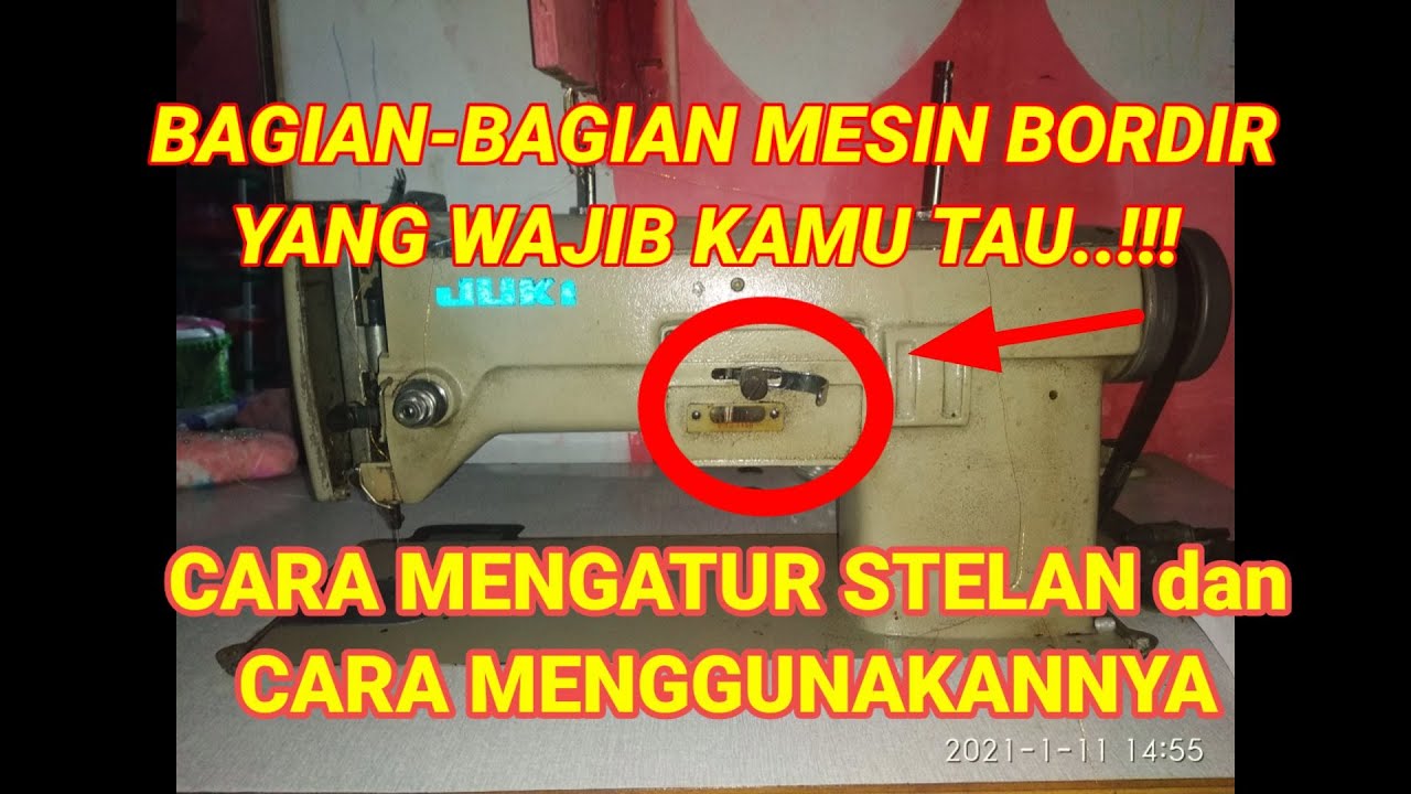 CARA MENYETEL MESIN BORDIR DAN CARA MENGGUNAKANNYA | How to set up an embroidery machine and to Use